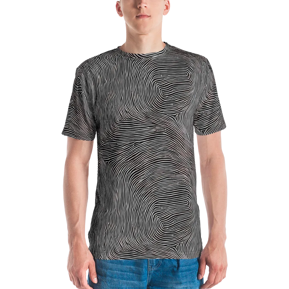 Silent Currents on Men's Crew Neck T-Shirt — Front