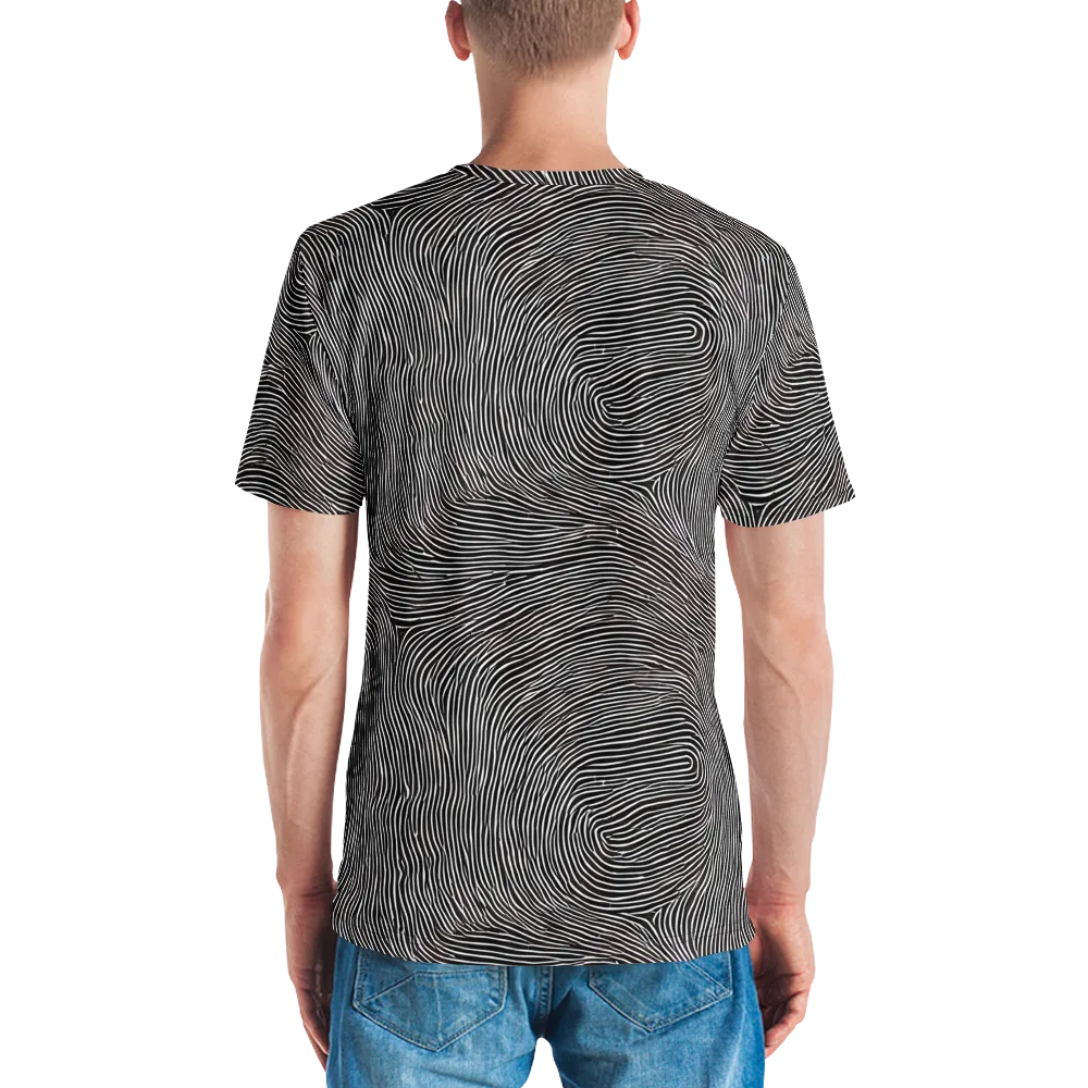 Silent Currents on Men's Crew Neck T-Shirt — Back