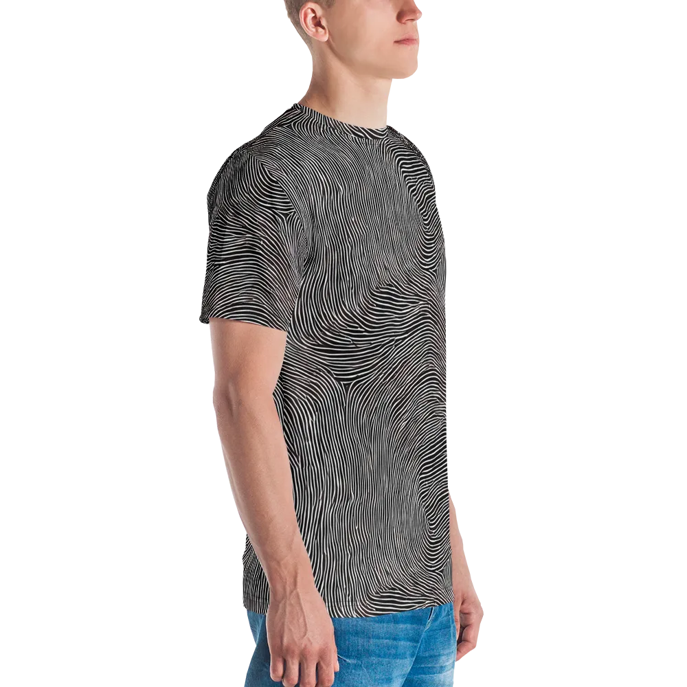 Silent Currents on Men's Crew Neck T-Shirt — Right