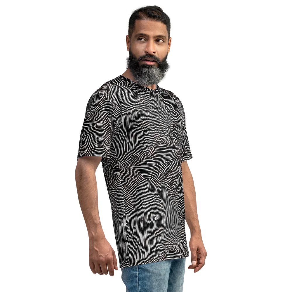 Silent Currents on Men's Crew Neck T-Shirt — Right