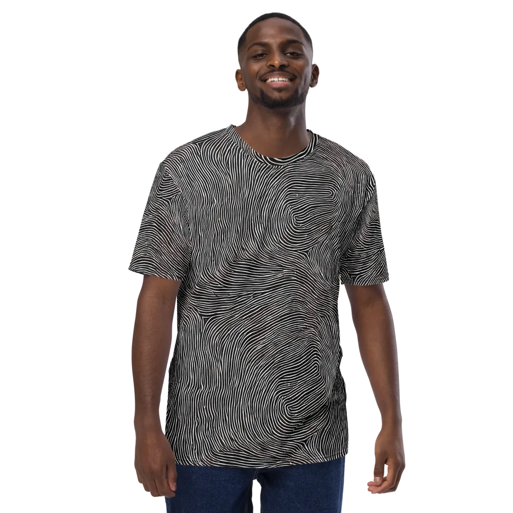 Silent Currents on Men's Crew Neck T-Shirt — Front