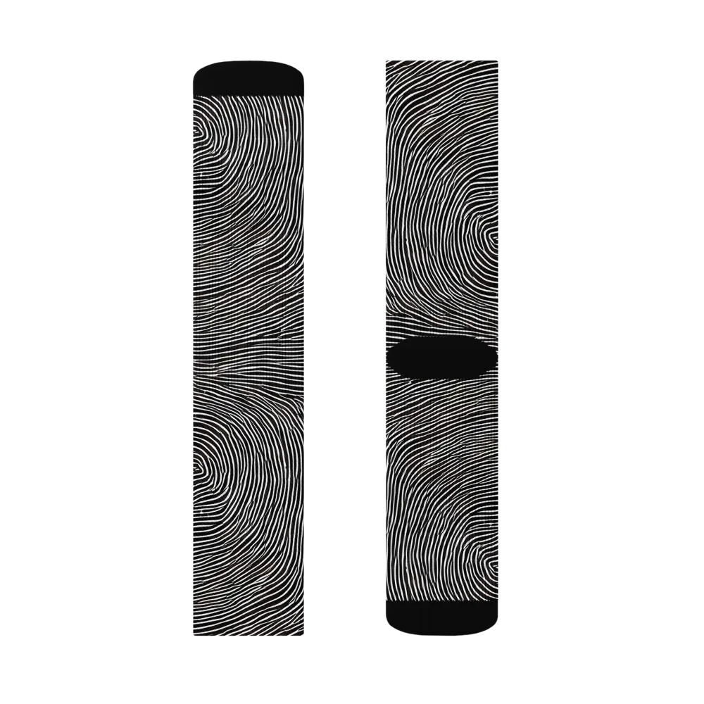 Silent Currents on Socks — Left Sock