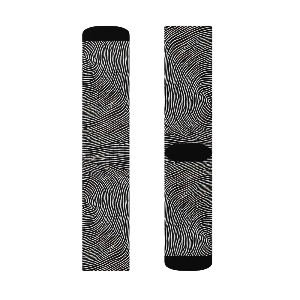 Silent Currents on Socks — Right Sock
