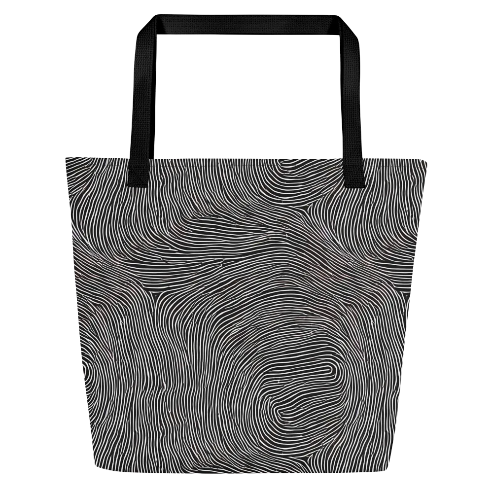 Silent Currents on Large Tote Bag W/ Pocket — Front