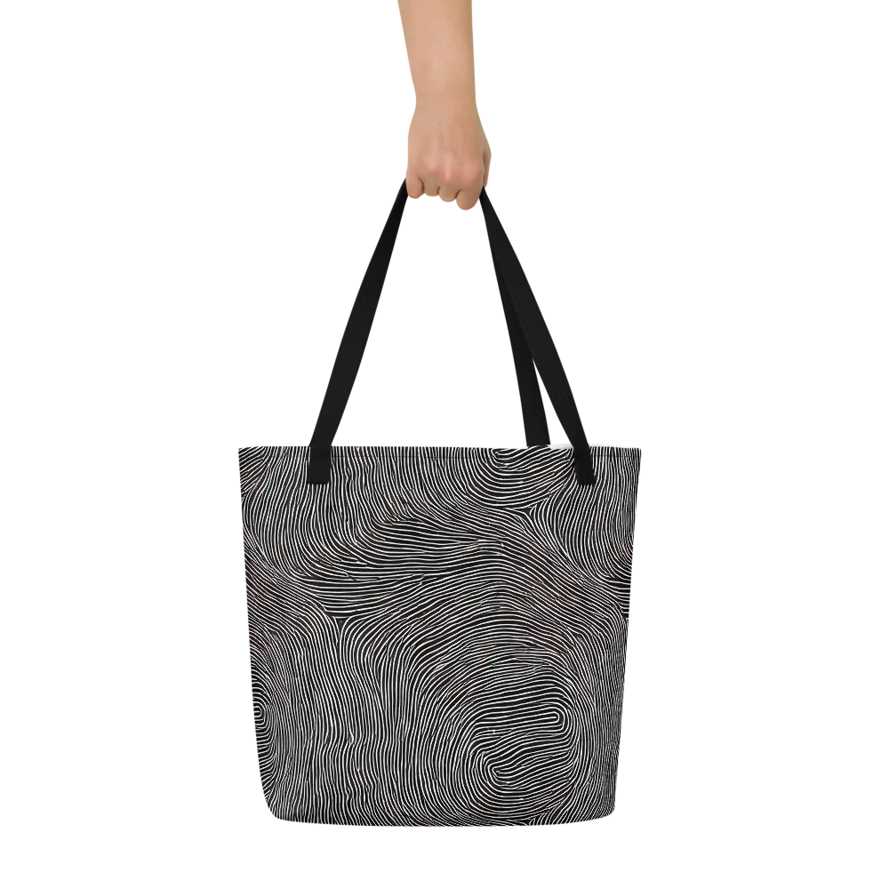 Silent Currents on Large Tote Bag W/ Pocket — Front