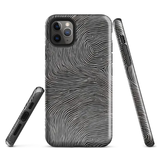 Silent Currents on a Tough Case for iPhone®