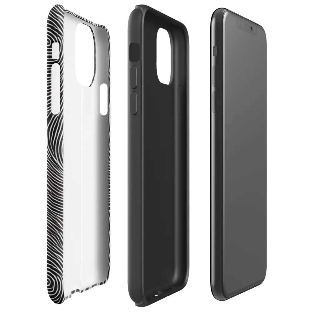 Silent Currents on Tough Case for iPhone® — Right