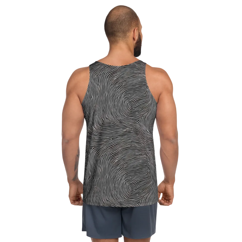 Silent Currents on Men's Tank Top — Back