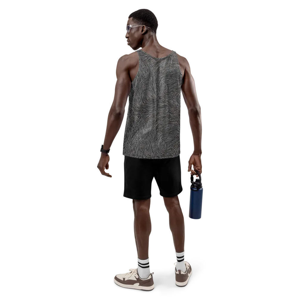 Silent Currents on Men's Tank Top — Back