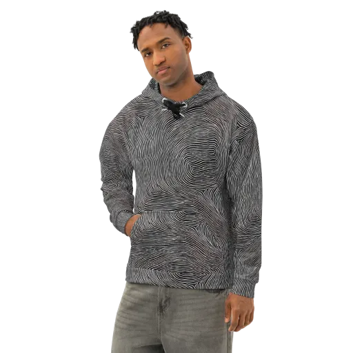 Silent Currents on a Cotton Hoodie