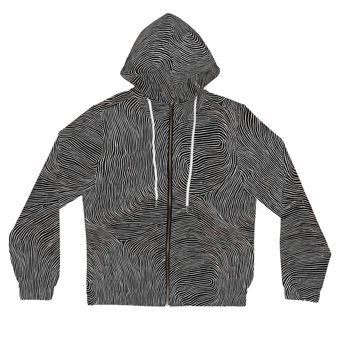 Silent Currents on Women's Full-Zip Hoodie — Front