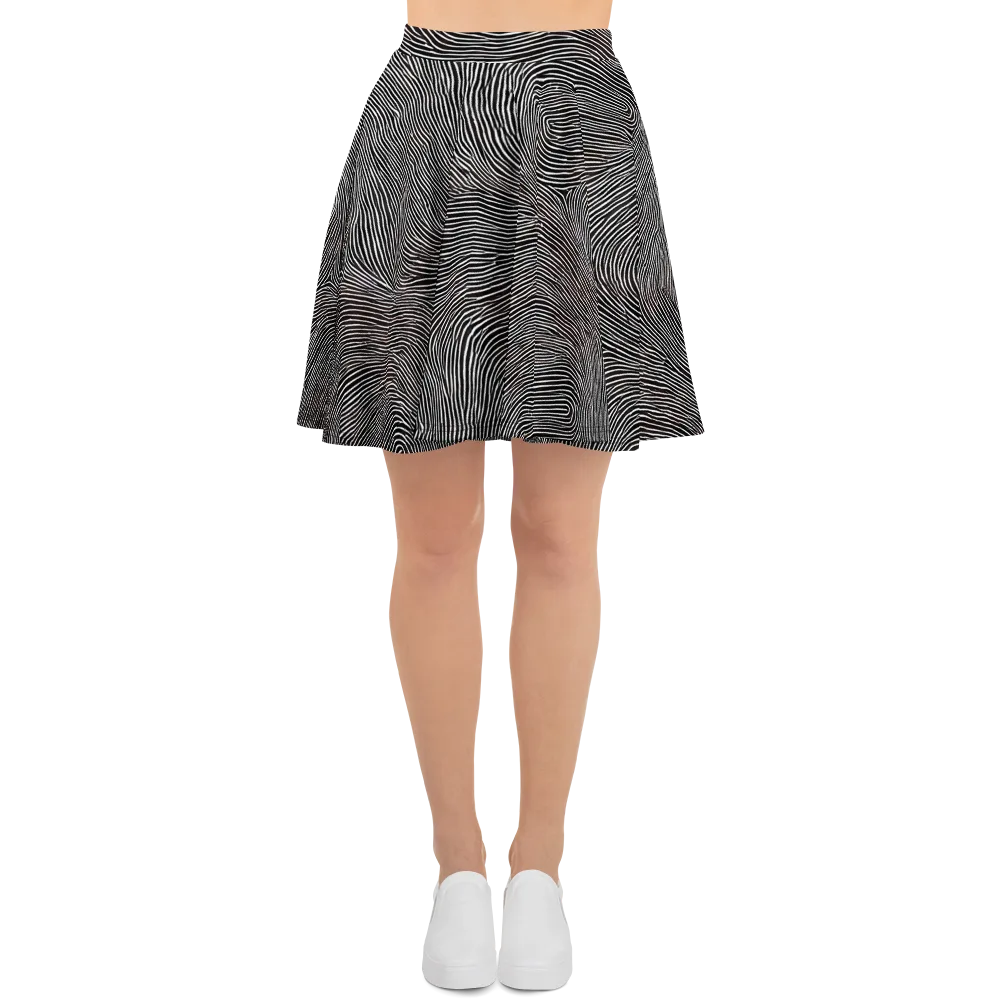 Silent Currents on Skater Skirt — Front