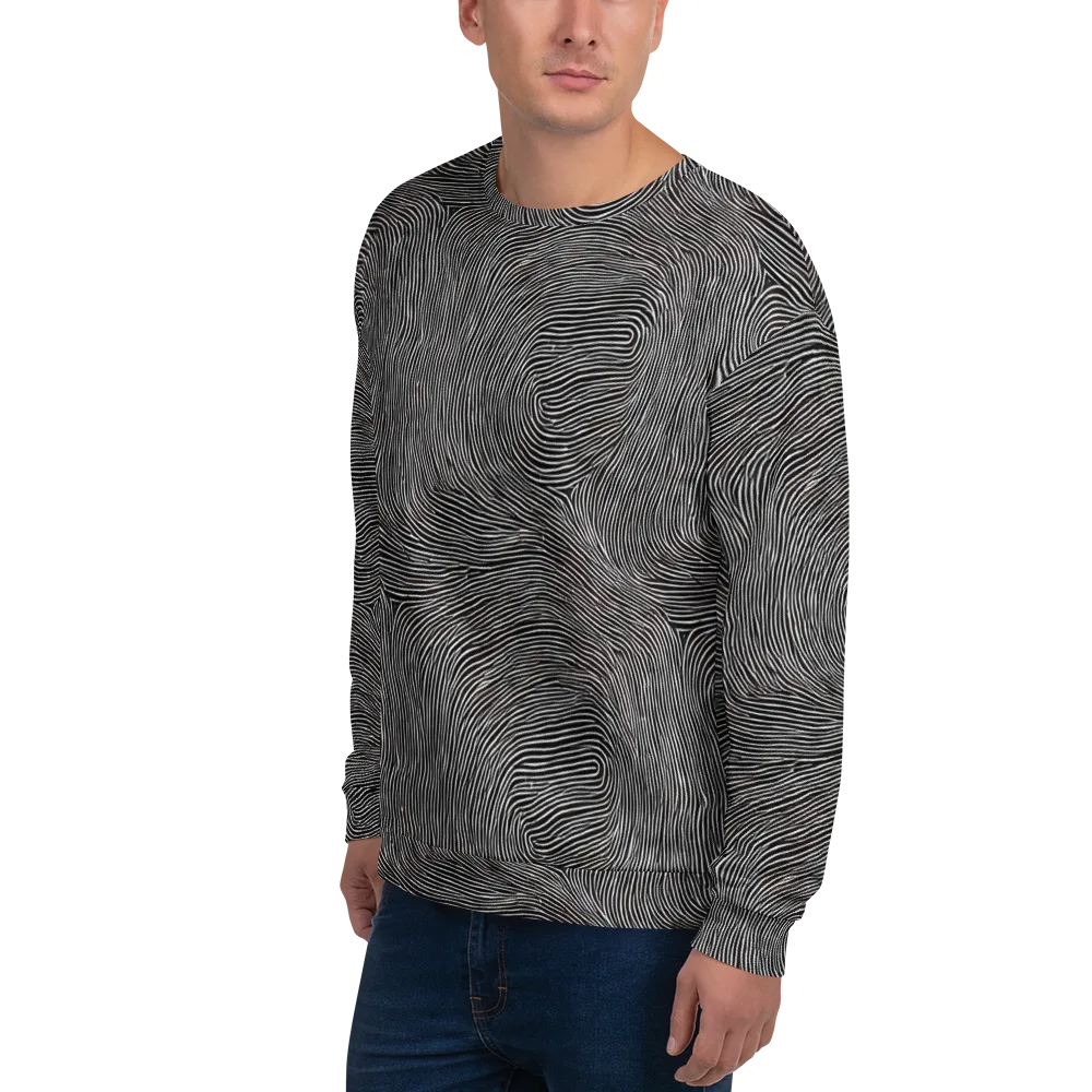 Silent Currents on Sweatshirt — Left Front
