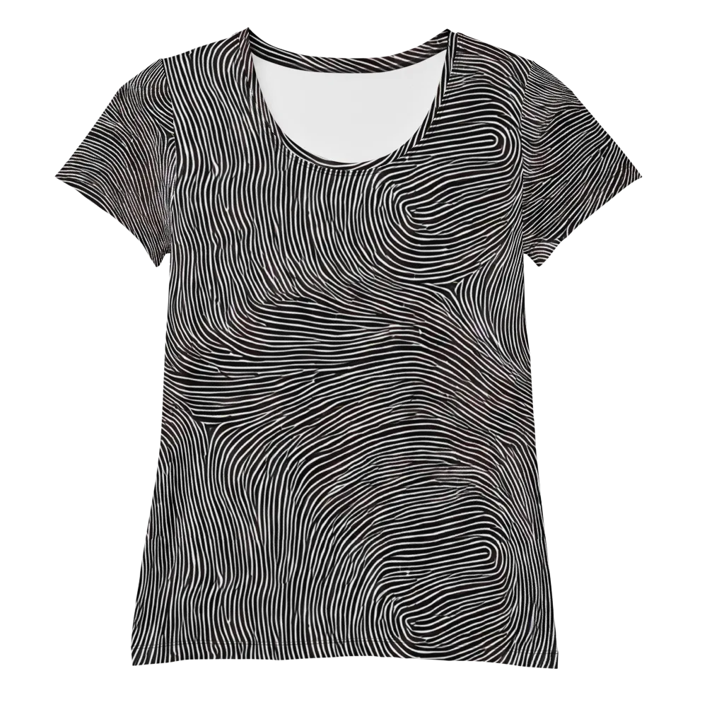 Silent Currents on Women's Athletic T-Shirt — Front