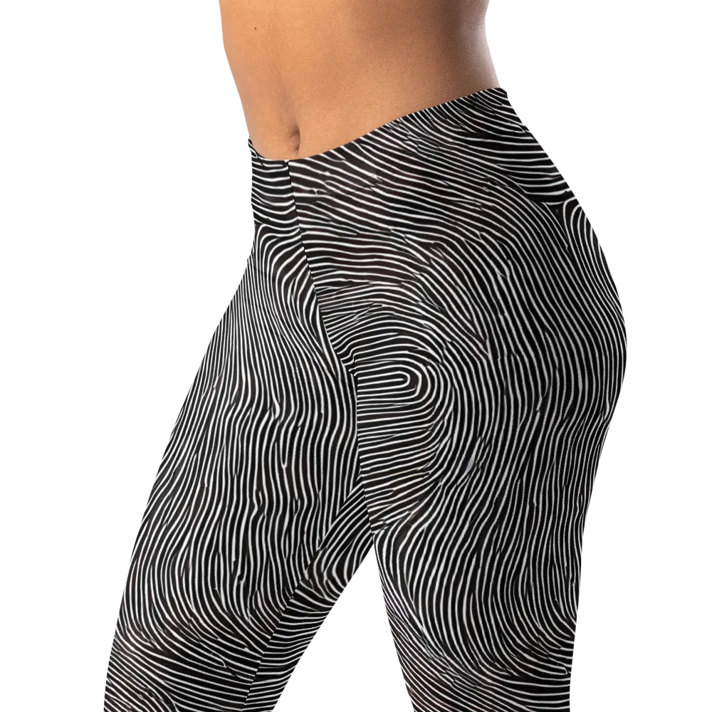 Silent Currents on Leggings — Left Front