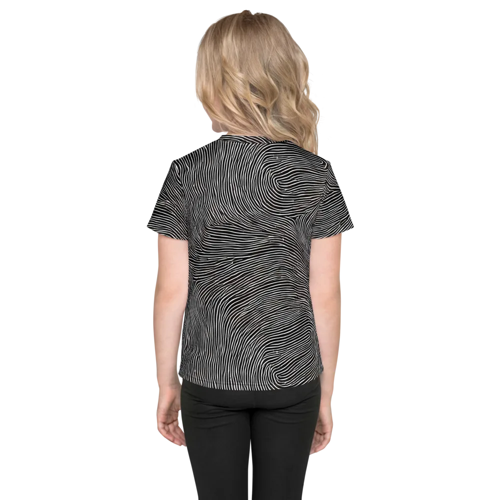 Silent Currents on Kids Crew Neck T-Shirt — Back