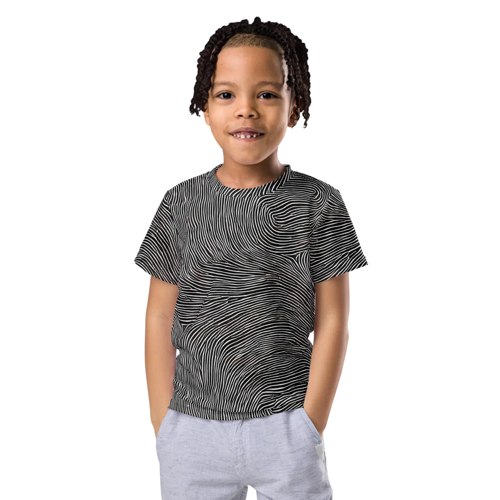Silent Currents on Kids Crew Neck T-Shirt — Front