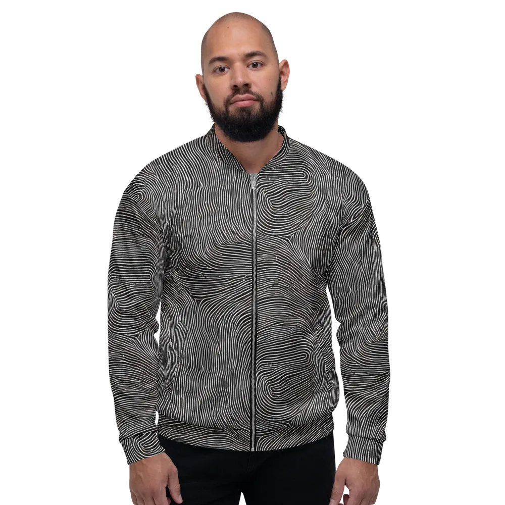 Silent Currents on Bomber Jacket — Front