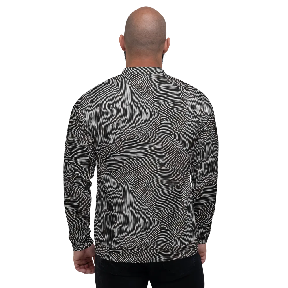 Silent Currents on Bomber Jacket — Back