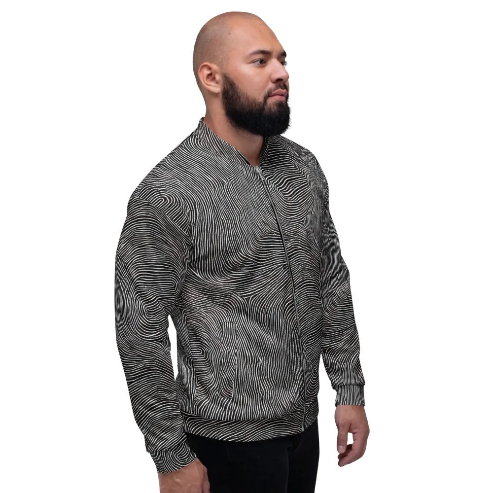 Silent Currents on Bomber Jacket — Right