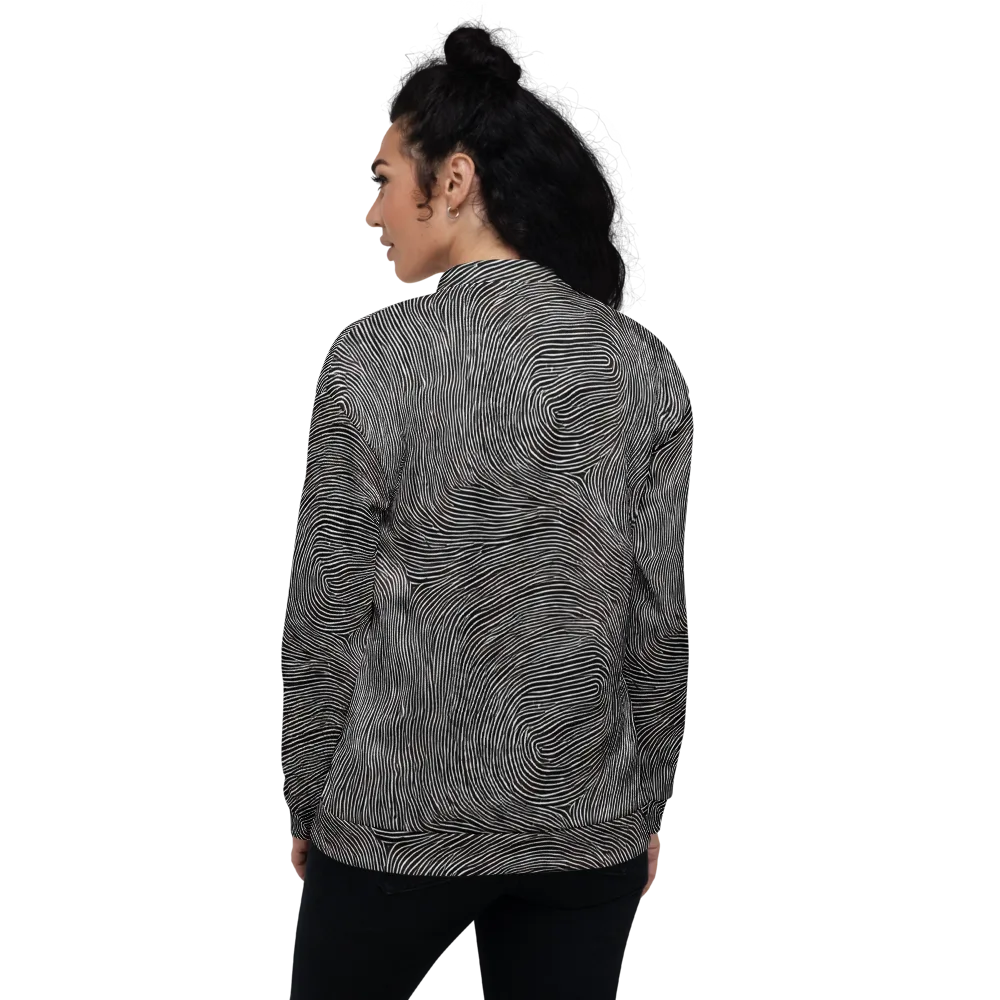 Silent Currents on Bomber Jacket — Back