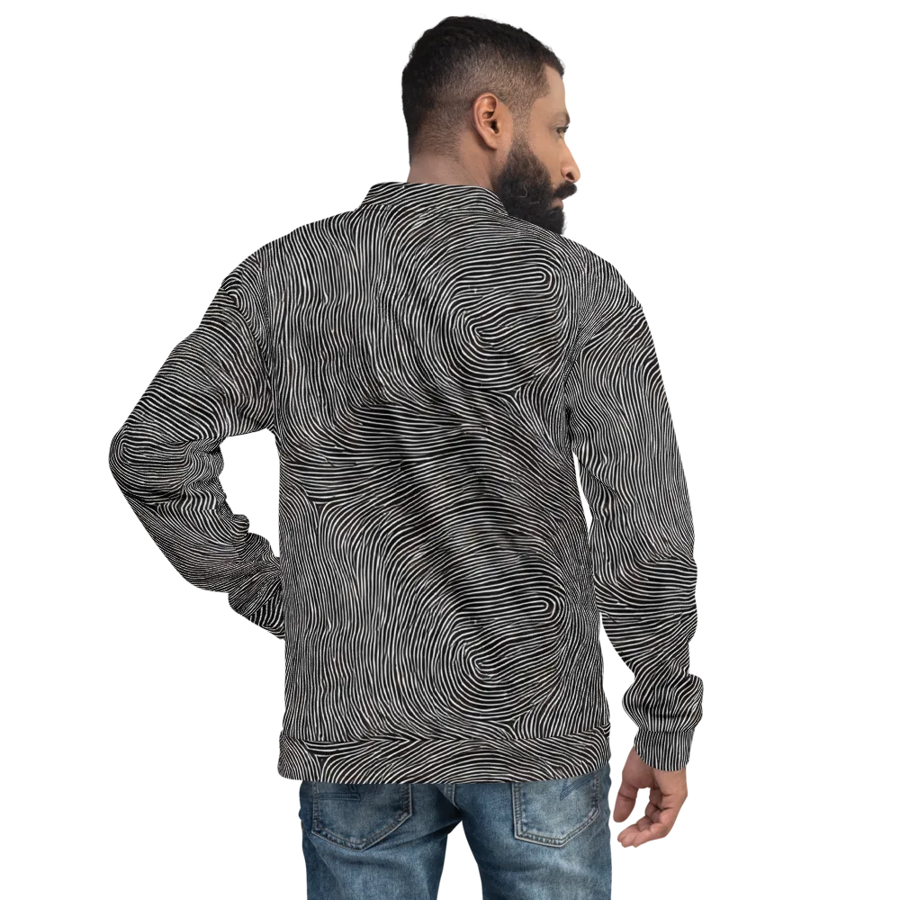 Silent Currents on Bomber Jacket — Back