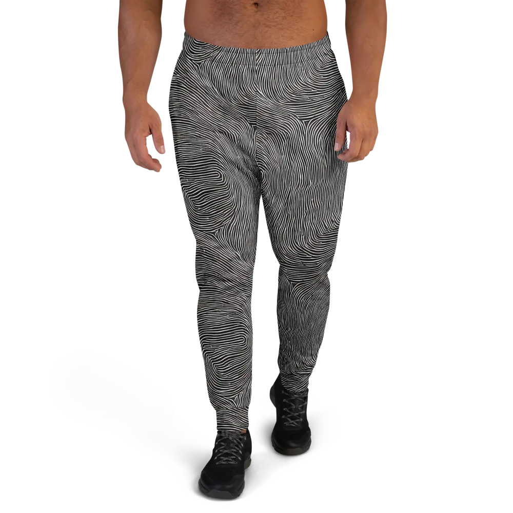 Silent Currents on Men's Joggers — Front
