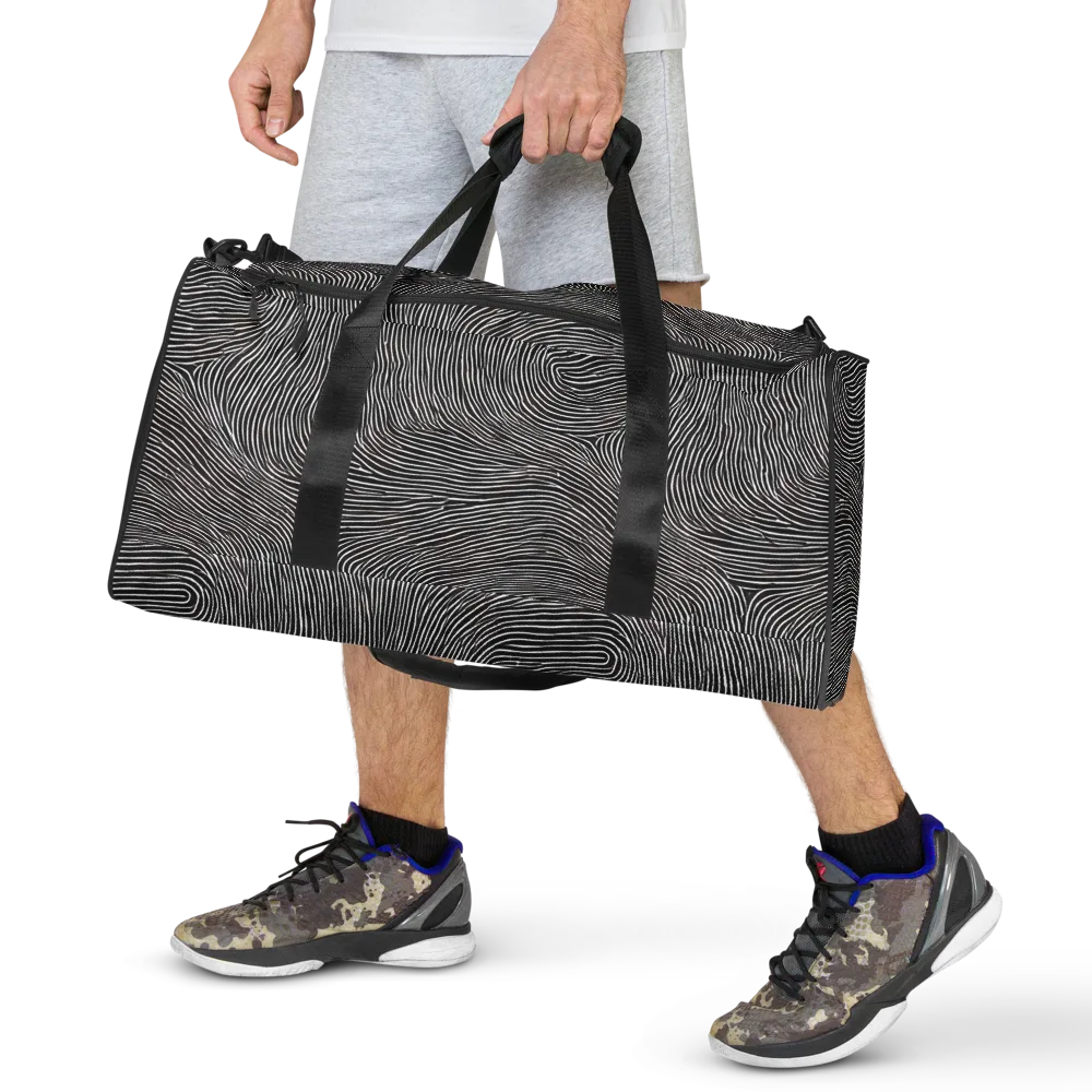 Silent Currents on Duffle Bag — Front