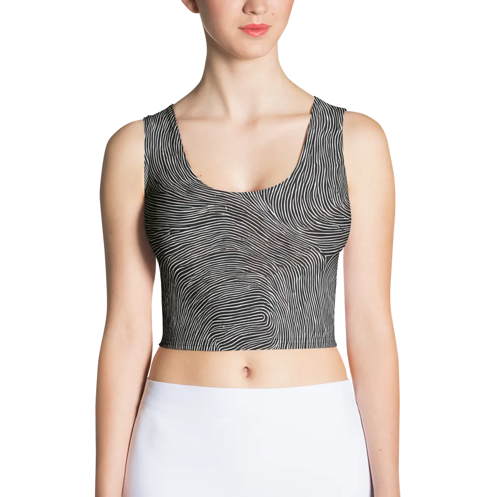 Silent Currents on Crop Top — Front