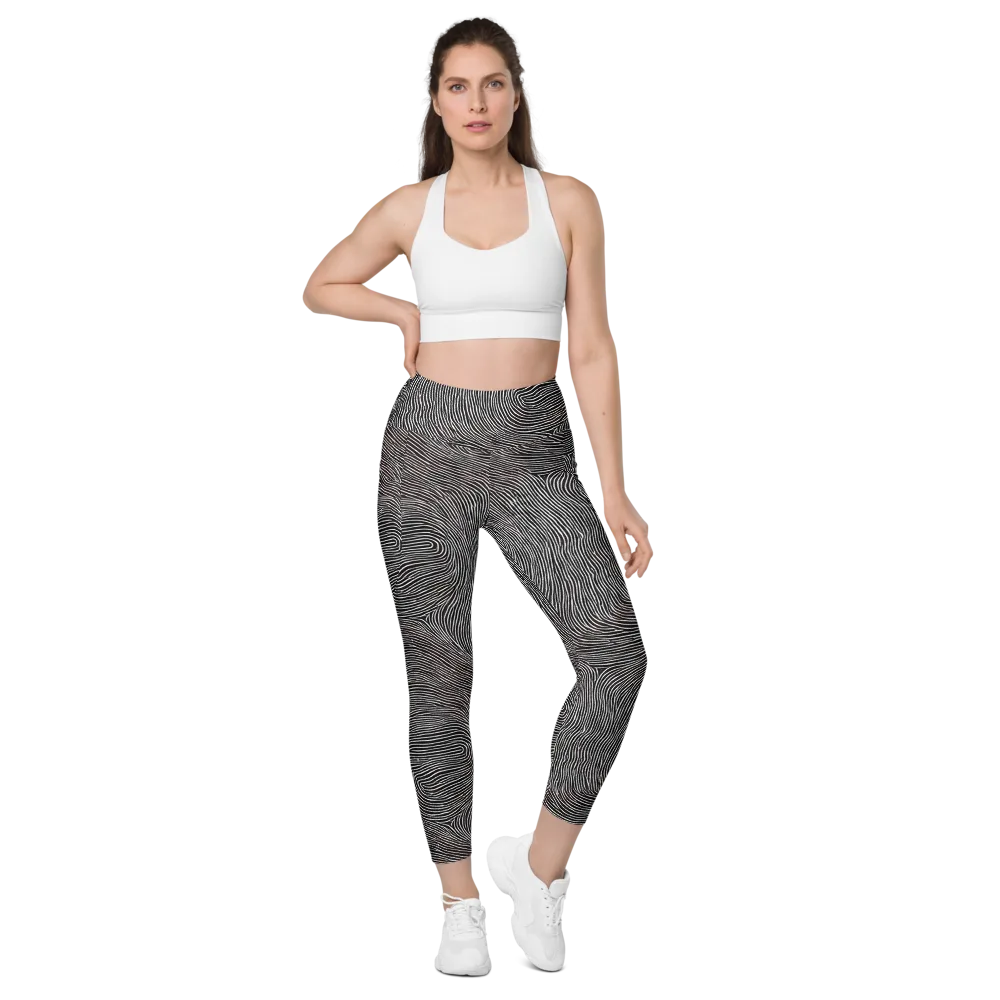 Silent Currents on Leggings with Pockets — Front
