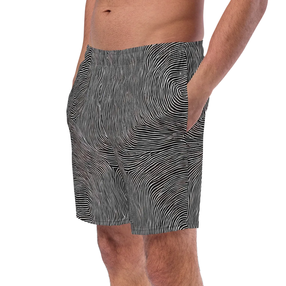 Silent Currents on Swim Trunks — Left Front