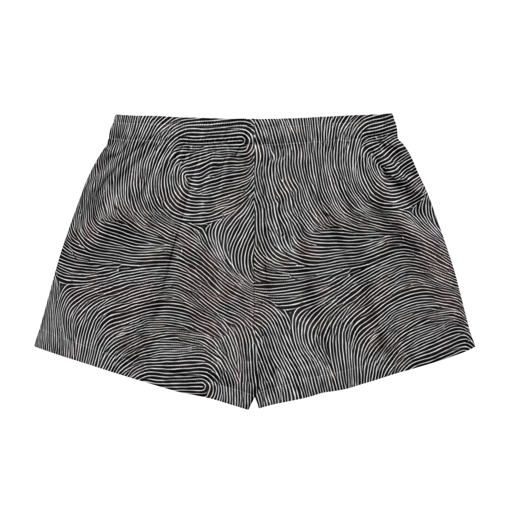 Silent Currents on Women's Pajama Shorts — Back