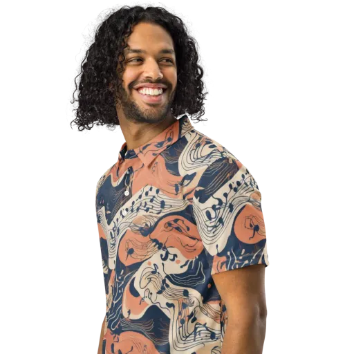 Tidal Line on a Men's Slim Fit Polo Shirt