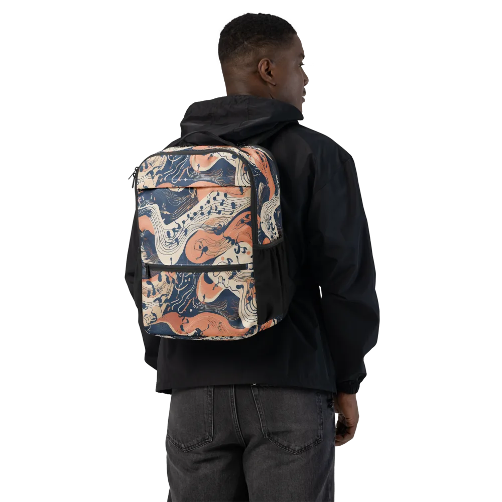 Tidal Line on Utility Backpack — Back