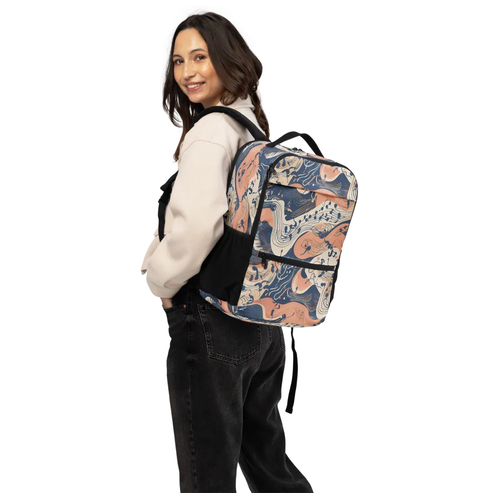 Tidal Line on Utility Backpack — Back
