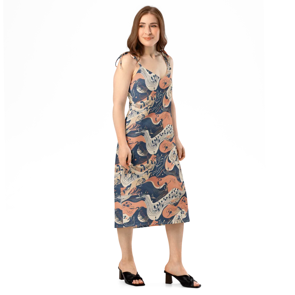 Tidal Line on Slip Dress — Right Front
