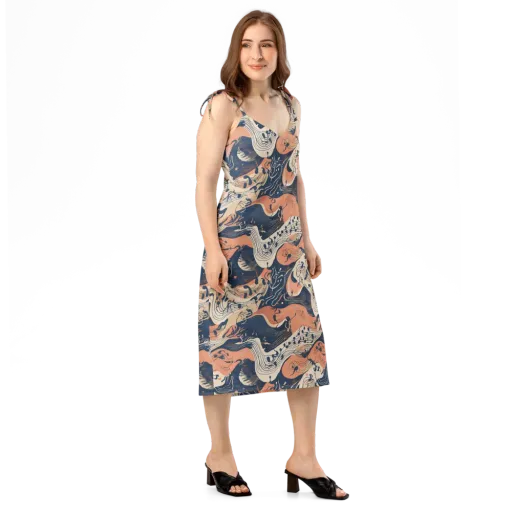 Tidal Line on a Slip Dress