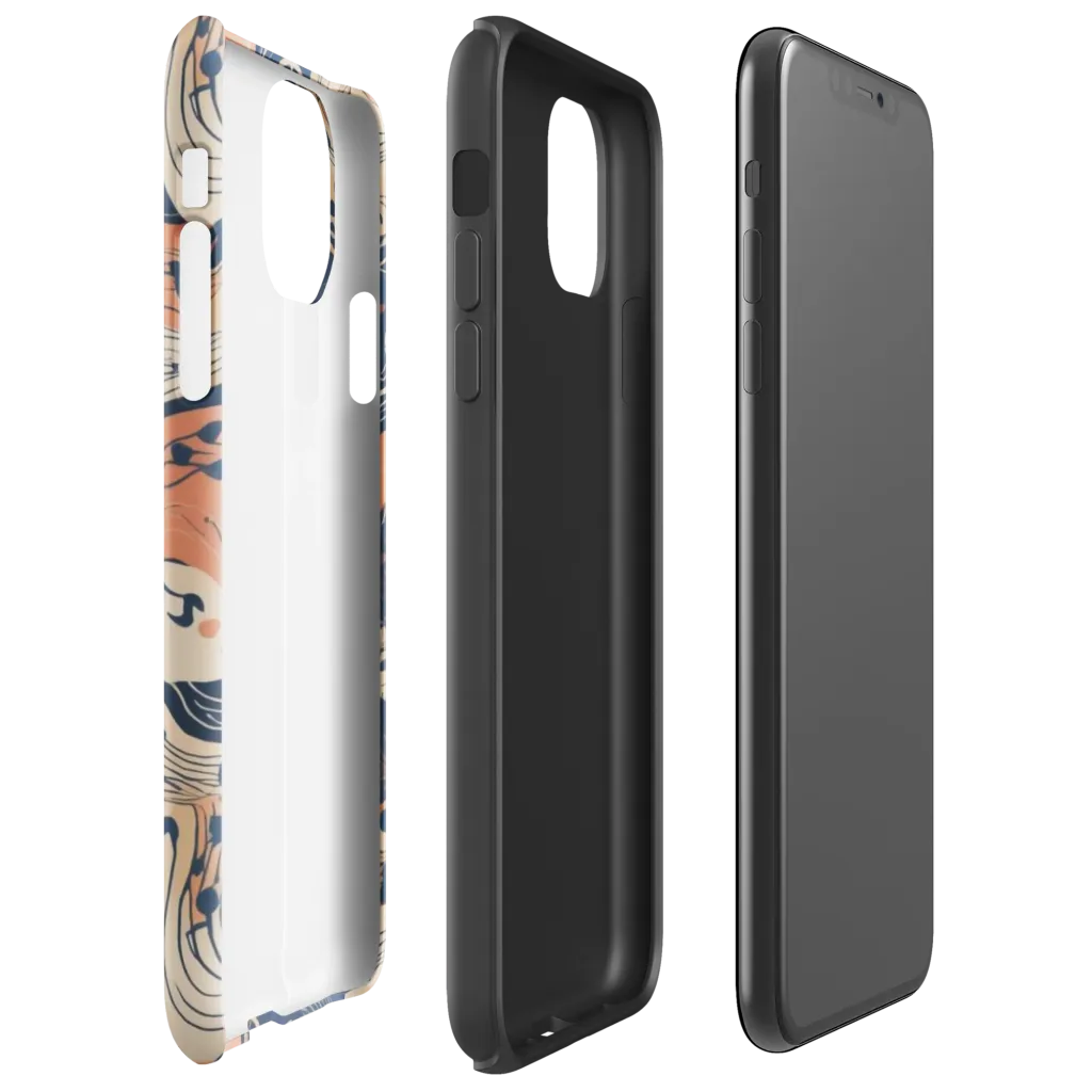 Tidal Line on Tough Case for iPhone® — Right