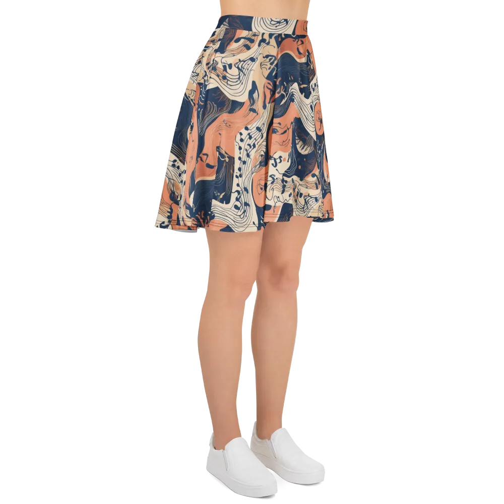 Tidal Line on Skater Skirt — Right