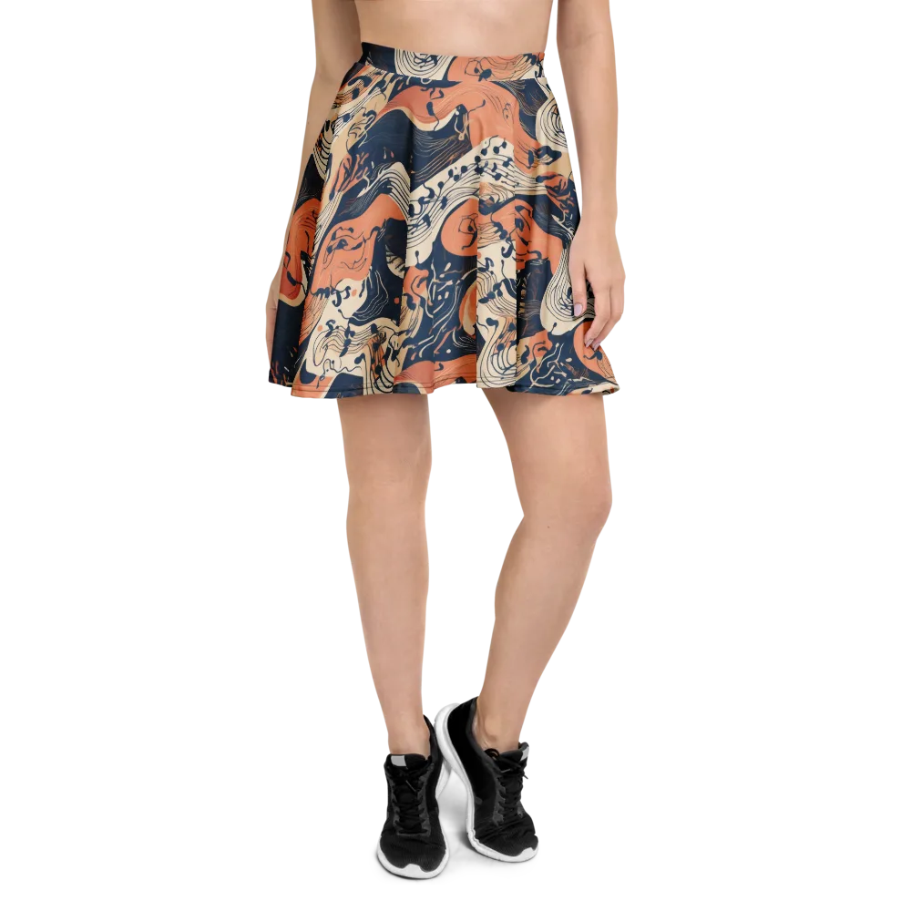 Tidal Line on Skater Skirt — Front