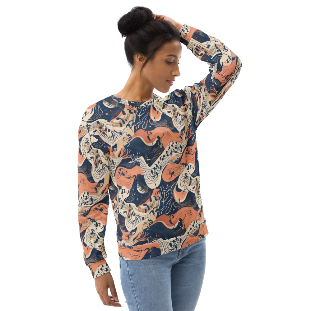 Tidal Line on Sweatshirt — Right Front