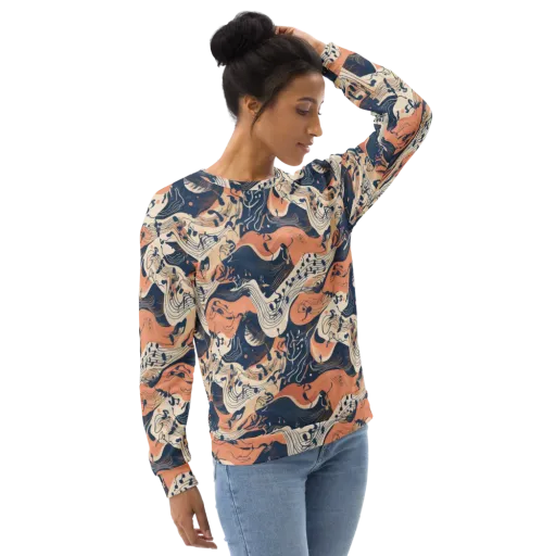 Tidal Line on a Sweatshirt