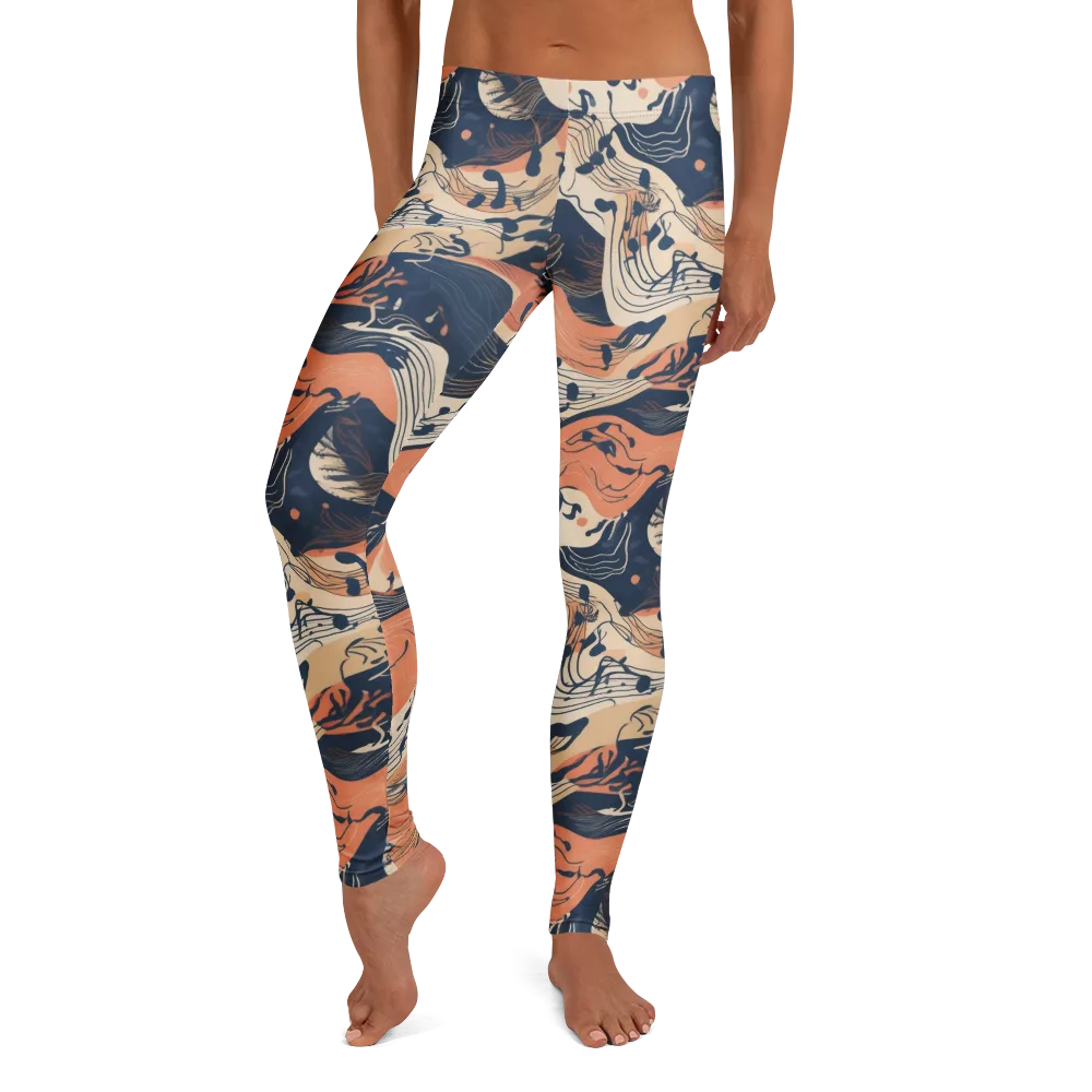 Tidal Line on Leggings — Front