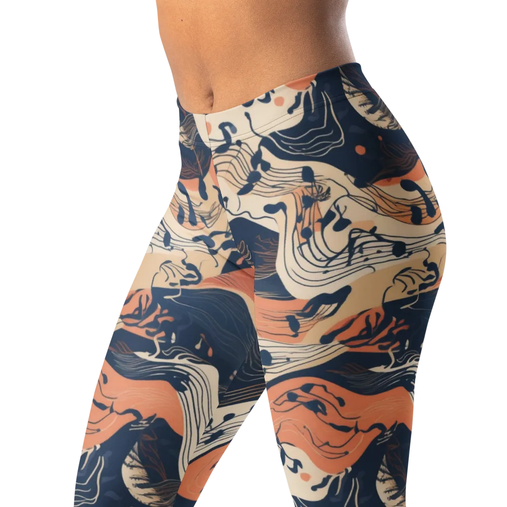 Tidal Line on Leggings — Left Front