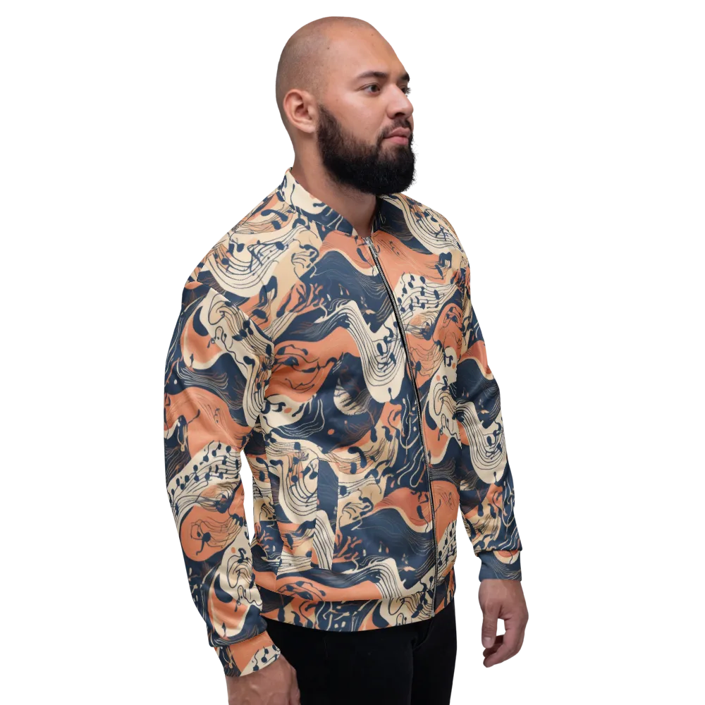 Tidal Line on Bomber Jacket — Right