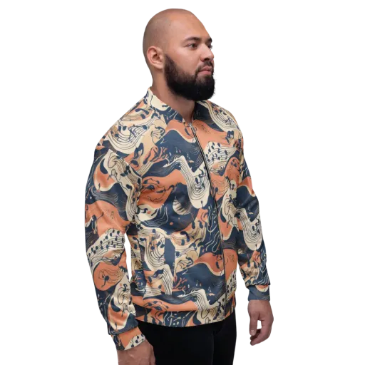 Tidal Line on a Bomber Jacket