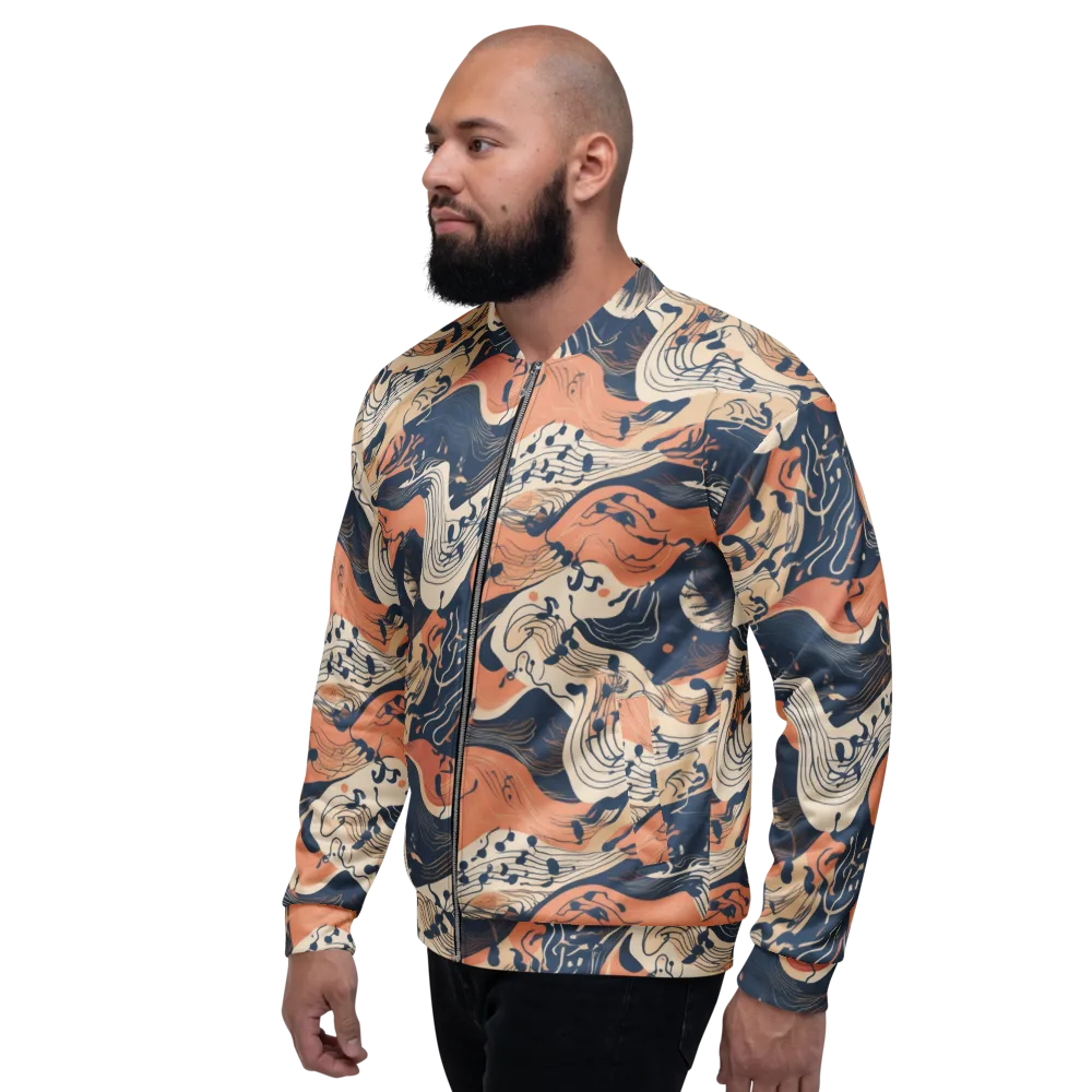 Tidal Line on Bomber Jacket — Left