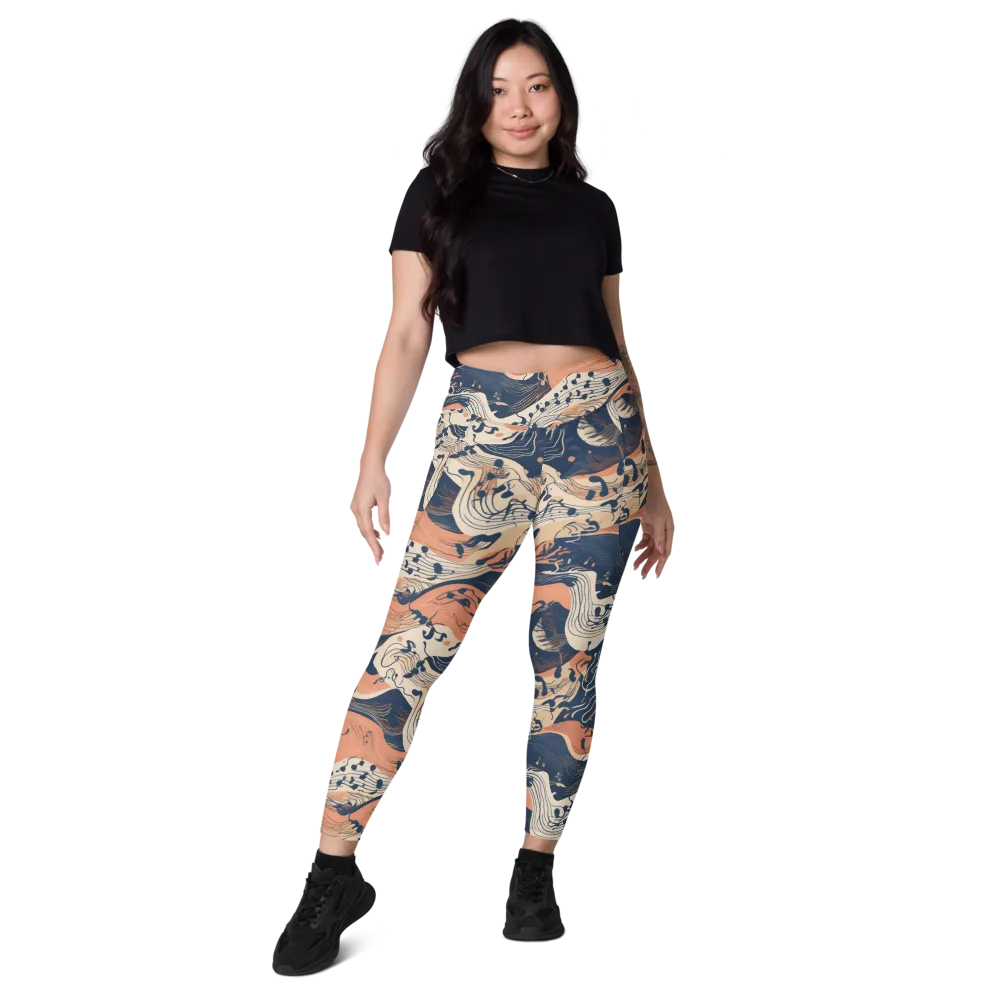 Tidal Line on Leggings with Pockets — Front