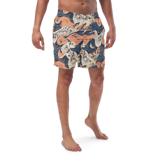 Tidal Line on a Swim Trunks