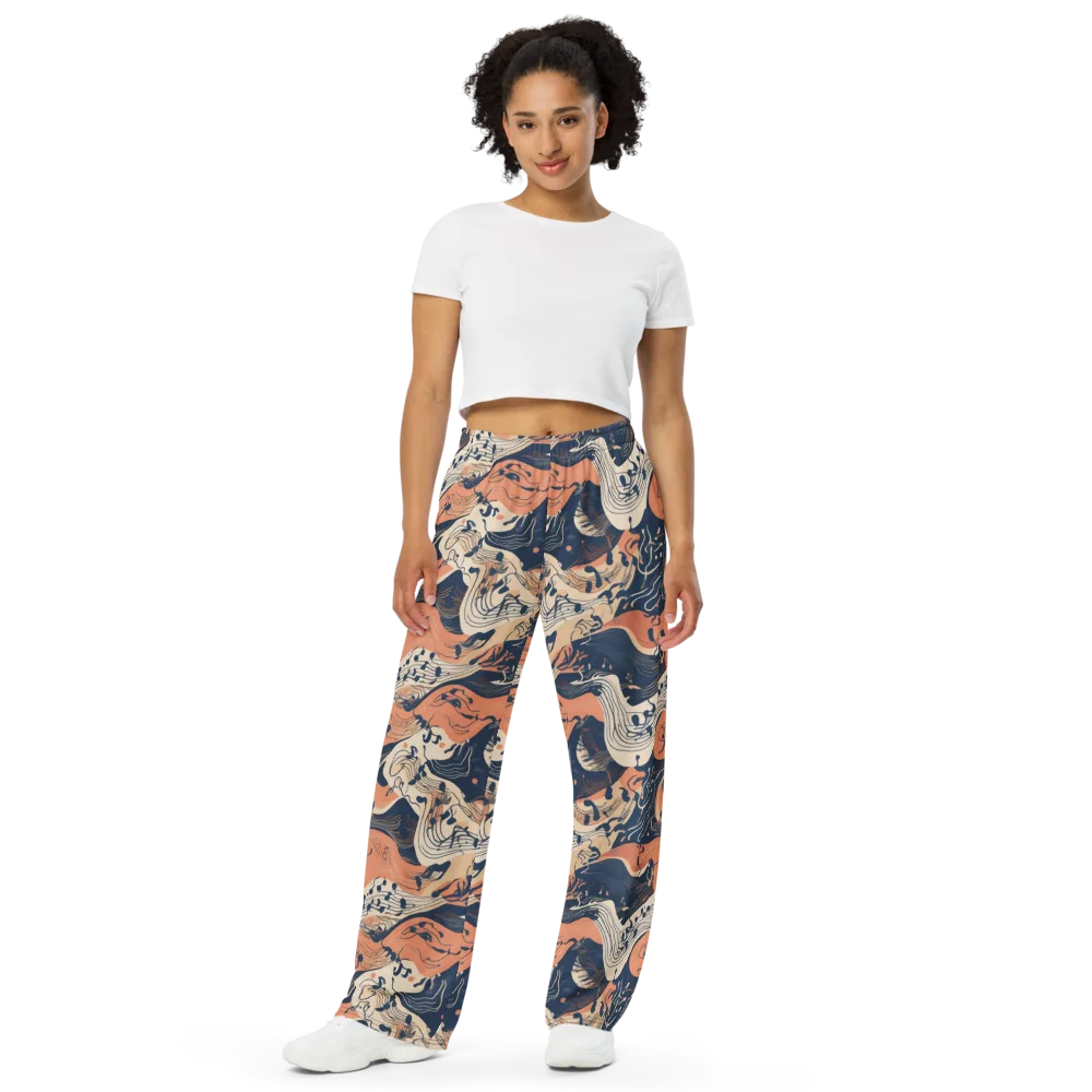 Tidal Line on Wide-Leg Pants — Front